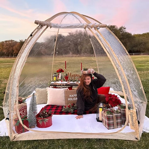 Experience versatile outdoor shelter with our Sports Tent Screen House. Ideal for camping, it doubles as a screen room or greenhouse, offering protection from insects and elements. Easy setup with durable materials ensures reliability wherever you roam, blending practicality with adventure-ready design. Rain Tent, Sports Tent, Winter Tent, Camping Canopy, Big Bubble, Tent Canopy, Bubble Tent, Screen House, Picnic Decorations