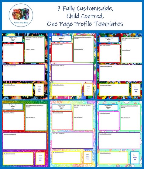 7 Fully Customisable, Child Centred, One Page Profile Templates One Page Profile Special Needs, One Page Profile Templates, Student Profile Template, One Page Profile, Preschool About Me, Student Profile, Biography Template, About Me Template, Profile Template