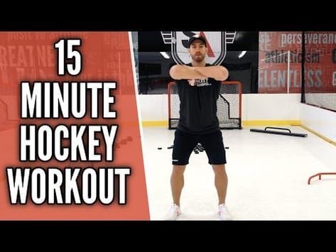 15 Minute Hockey Workout! [No Equipment Needed] - YouTube Off Ice Hockey Training Workouts, Hockey Drills Off Ice, Wide Pushups, Hockey Stretches, Hockey Exercises, Hockey Workouts, Hockey Diy, Quotes Girlfriend, Agility Workouts