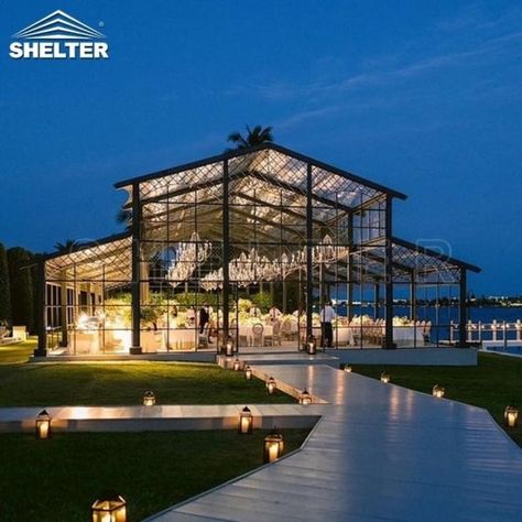 Clear Tent: The Best Choice for Event Structures | Shelter Structures Wedding Orangery, Tent Structure Architecture, Sports Tent, Marquee Tent, Army Tent, Military Housing, Clear Tent, Indoor Arena, Pool Enclosures