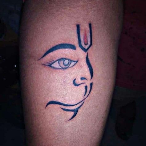 Lord Hanuman face Tattoo Hanuman Face Tattoo, Hanuman Face, Hanuman Tattoo, Clover Tattoo, Clover Tattoos, Lord Hanuman, Face Tattoo, Tattoo Studio, Tattoos