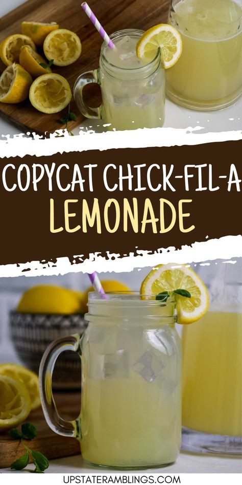 Copycat Chick-fil-a Lemonade Bougie Lemonade Recipe, Home Made Lemonade Recipe Easy, How To Make Fair Lemonade, Perfect Lemonade Recipe, Easy Homemade Lemonade Recipe, How To Make Homemade Lemonade, Best Homemade Lemonade Recipe, Chickfila Lemonade, Home Made Lemonade Recipe