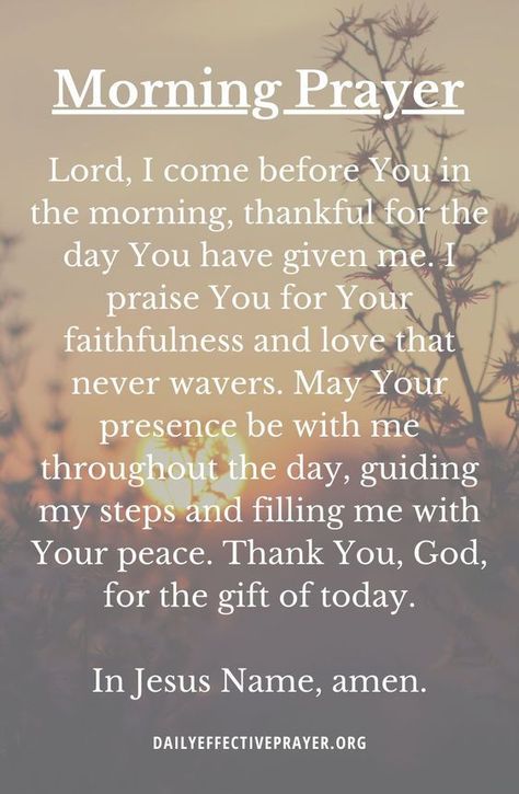 Experience the tranquility of morning prayers. Delve into these spiritual morning prayers to find peace, solace, and divine guidance as you embark on your day. Learn more at DailyEffectivePrayer.org. Prayers For The Morning, Morning Prayers To Start Your Day, Todays Prayers, Daily Prayers Mornings, Powerful Morning Prayers, Spiritual Morning, Divine Inspiration And Prayers, Intercession Prayers, Inspirational Morning Prayers