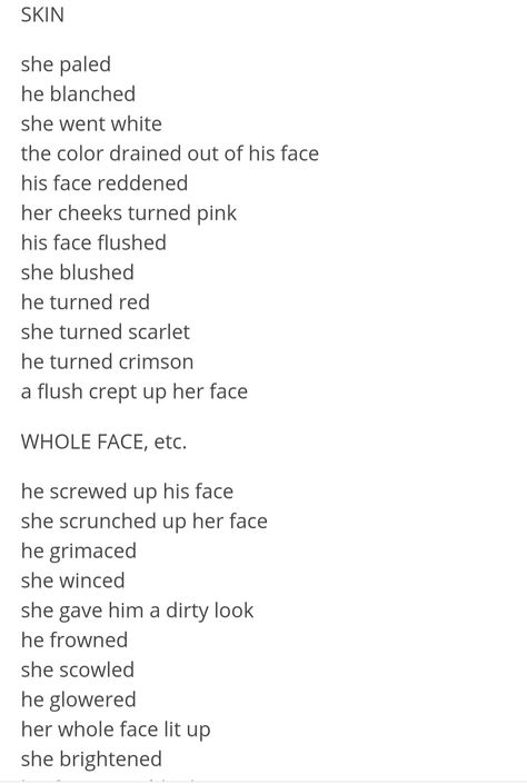 Face Expressions Writing, Words To Describe Facial Expressions, Expression Prompts, Facial Expressions Writing, Expression Words, Expressions Writing, Book Expressions, Writing Expressions, Writing Inspiration Tips