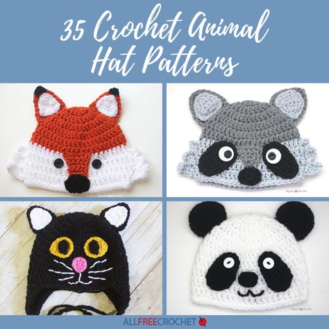 Surprise your kid with the cutest crocheted hat ever. This collection of 35 Crochet Animal Hat Patterns includes a variety of hat patterns. Crochet Animal Hat, Crochet Monkey Hat, Crochet Dinosaur Hat, Crochet Monster Hat, Yacht Decor, Crochet Character Hats, Crochet Animal Hats, Preemie Hats, Crochet Monkey