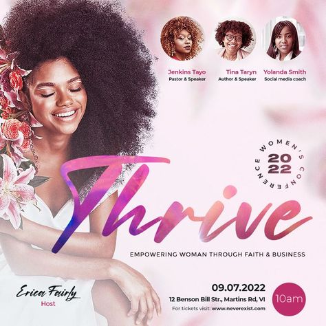 Social Media Design Layout, Women Conference Themes, Gradient Map, Conference Planning, Conference Themes, Instagram Flyer, Women's Conference, Christian Graphic Design, Womens Conference