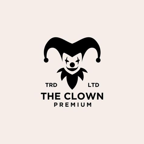 Clown Logo Design, Joker Logo Design, Jester Illustration, Clown Logo, Joker Symbol, Joker Icon, Joker Illustration, Joker Brand, Joker Design