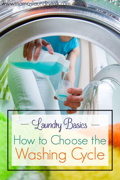 How do you correctly choose the washing cycle for your load of laundry? Read Mama's tips and get all of your washing questions answered! How To Wash Laundry Correctly, How To Do Laundry Correctly, Laundry Tips, Cleaning Laundry, House Keeping, Cleaner Recipes, Washing Laundry, Cleaning Business, Doing Laundry