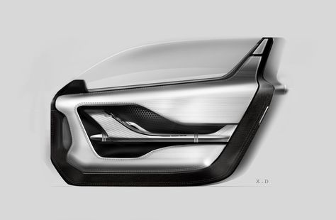 Car interior design-Door on Behance Car Door Design, Car Design Interior, Interior Car Design, Concept Car Interior Design, Interior Design Car, Car Cleaner Interior, Concept Car Interior, Interior Design Courses Online, Car Interior Sketch