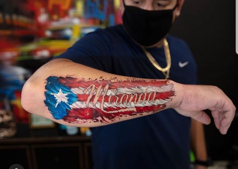 Puerto Rican Flag Tattoo For Women, Puerto Rico Tattoo For Men, Puerto Rican Tattoo For Men, Puerto Rican Flag Tattoo, Cuban Tattoos, Boricua Tattoos, Chris Tattoo, Puerto Rico Tattoo, Taino Tattoos