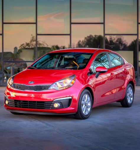 With two new available colors and an array of new features, the new 2016 Kia Rio sedan is FUNctional. Read more: http://www.kiamedia.com/us/en/media/pressreleases/9890/2016-rio-sedan-debuts-at-chicago-auto-show Kia Rio Sedan, Cars Hyundai, Korean Cars, Car Buying Guide, Chicago Auto Show, 2016 Cars, Kia Motors, 2017 Cars, Compact Cars