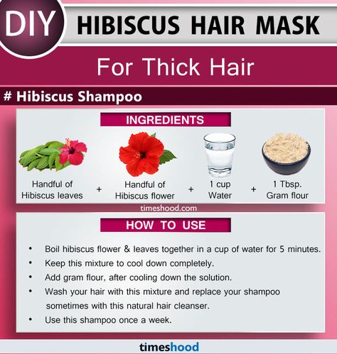 Hibiscus Hair Mask, Thick Hair Serum, Benefits Of Hibiscus, Hibiscus Hair, Hair Fall Remedy, Hair Problem, Get Thicker Hair, Shampoo Ingredients, Growing Hair