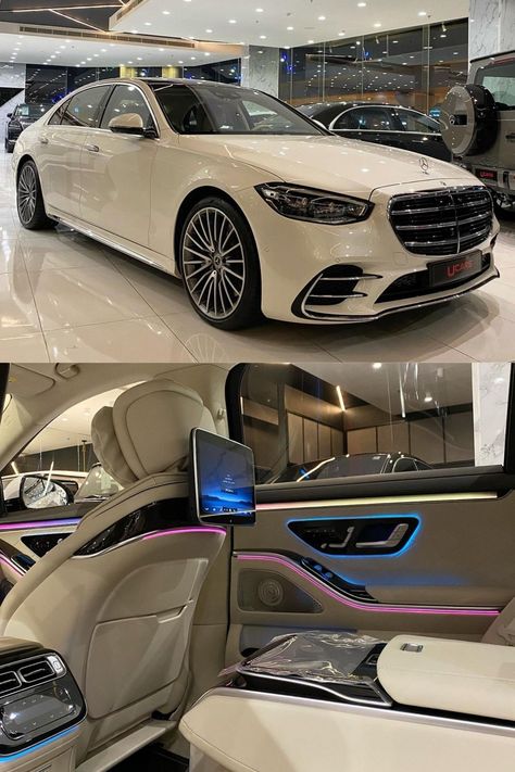 Mercadies Benz Cars, Types Of Mercedes Benz, Mercedes Benz S Class 2021, Mercedes Benz S580, Mercedes Sclass, Car Decorating Ideas, Car Tesla, Tesla Interior, Luxury Van