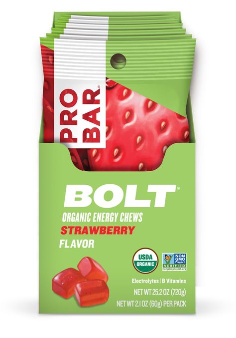 PROBAR  BOLT Organic Energy Chews Strawberry 12 Count  USDA Organic GlutenFree Fast Fuel Gummies ** Want additional info? Click on the image. (Note:Amazon affiliate link) Energy Gummies, Natural Energy Drinks, Blueberry Powder, Hiking Snacks, Quick Energy, Energy Supplements, Diet Foods, Healthy Diet Recipes, Energy Bars