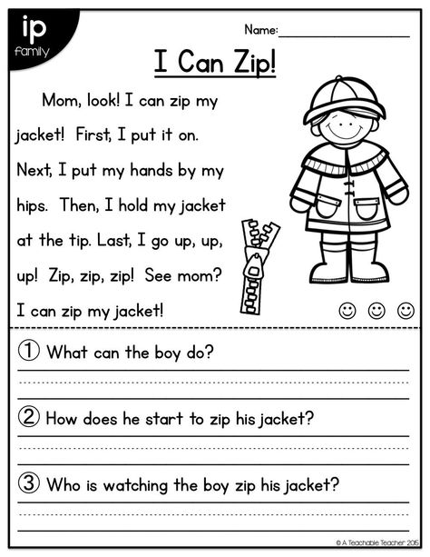 1st Grade Reading Worksheets, First Grade Reading Comprehension, Reading Comprehension Kindergarten, Fluency Passages, Printable Kindergarten, Kindergarten Reading Worksheets, Practice Reading, First Grade Reading, Phonics Reading