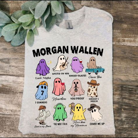 Cute Design ! Custom Made And Will Ship Within A Few Days! On Gildan Unisex Short Sleeve Check Out My Page For More Designs Morgan Wallen Merchandise, Scary Halloween Shirts, Thanksgiving Shirt Designs, Morgan Wallen Halloween Costume, Morgan Wallen Stuff, Morgan Wallen Shirts, Wallen Shirt, Christmas Lists, Halloween Shirt Design