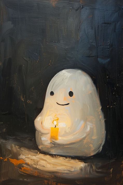 Cute Ghost Holding a Candle Art Painting Print Dark Art Painting Perfect for Victorian Art Home Wall Decor 3 - Etsy Turkey Christmas Ghost Art, Ghost Holding Candle, Dark Art Painting, Candle Art Painting, Unsettling Art, Dark Art Paintings, Holding Candle, Candle Wall Art, Sci Fi Landscape