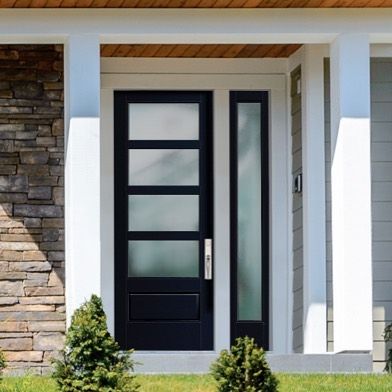 If you're building or renovating and looking for the perfect front door, I've rounded up some of my favourite Masonite doors for any style… Timeless Home Exterior, Craftsman Front Door, Masonite Doors, Craftsman Front Doors, Aluminium Glass Door, Best Front Doors, Front Door Styles, Craftsman Door, Contemporary Front Doors