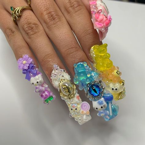 Japan JUNK nails 🫦✨ @v444sh Thanks for looking! 🤍 • • • • • • • #nsi #brisbanenails #brisbane #nails #nailart #qld #lish #popular #trending #nailtech #explorepage #explore #exploremore #exploreaustralia #heartnails #nudenails #japan #junknails #junkjewellery #charm #charmnails #charmnail #pintrest #morayfield #trending #viral #trendingnow Chunky Nails Charms, Chunky Nail Charms, Dum Dum Nails, Sweetheart Nails, Junk Nails, Pin Trest, Fearfully Wonderfully Made, Crazy Nails, Heart Nails