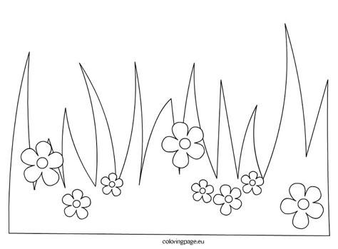 Grass And Flowers, Spring Coloring Pages, Kids Coloring Book, Bookmarks Kids, Patch Aplique, Flower Coloring Pages, Kids Coloring, Flower Template, Mothers Day Crafts