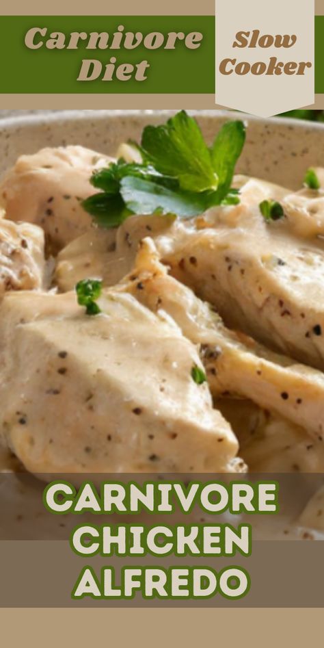 Try this delicious Carnivore Chicken Alfredo recipe. For more recipes follow my page. #carnivorediet #carnivore #healthyrecipes #upgradedhealth #recipes Chicken Carnivore Recipes, Carnivore Chicken Breast Recipes, Carnivore Chicken Salad, Carnivore Chicken Recipes, Carnivore Shredded Chicken Recipes, Carnivor Diet Desert, Carnivore Alfredo Sauce, Carnivore Chicken Alfredo, Carnivore Stroganoff