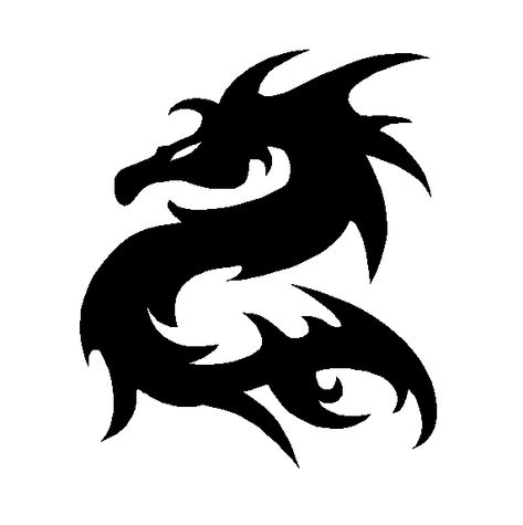 facing the other way maybe Tattoo Chart, Black Dragon Tattoo, Small Dragon Tattoos, Dragon Silhouette, Viking Dragon, Dragon Images, Pencak Silat, Birthday Book, Dragon Tattoo Designs