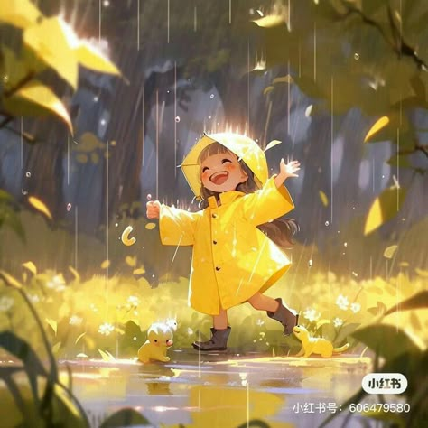 Rain Season Drawing, Book Illustration Design, الفن الرقمي, Story Books Illustrations, 동화 삽화, Illustration Art Kids, Children Book Illustration, Book Illustration Art, Children's Illustration