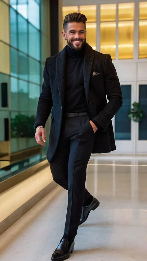 Upgrade Your Wardrobe with 15 Casual and Semi-Formal Outfit Ideas - Cheerful Talks Men Clothing Styles Formal, Men Casual Party Outfit, Men’s Semi Formal Holiday Party, Mens Winter Formal Outfits, Men’s Winter Formal Outfit, Smart Casual Suit Men, Men’s Wedding Guest Outfit Winter, Formal Christmas Outfit Men, Men Winter Outfits Formal