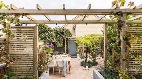 Altijd een vakantiegevoel dankzij de Franse tuin | RTL Nieuws Pergola Diy, Pergola Attached To House, Pergola Garden, Pergola Design, Wooden Pergola, Backyard Pergola, Pergola With Roof, Pergola Kits, Pergola Plans