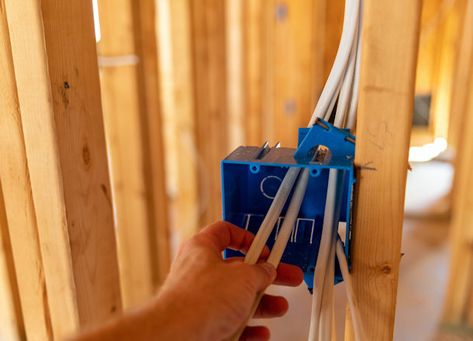 5 Tips for Improving Residential Rough-In Speed : ElectricianTalk.com Articles Rough In Electrical Wiring, Breaker Panel Cover, Residential Wiring, Circuit Breaker Panel, Electrician Work, Sea Container Homes, Person Running, Breaker Panel, Home Electrical Wiring