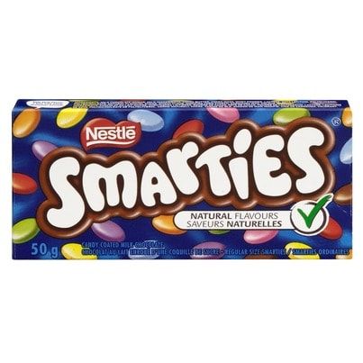 Try Treats | Smarties | Snack Boxes from Different Countries Canadian Chocolate Bars, Smarties Chocolate, Smarties Candy, British Snacks, Coffee Crisp, Jelly Tots, Uk Chocolate, Nestle Chocolate, American Snacks