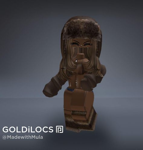 Roblox Brown Outfits, Leopard Print Roblox Avatar, Roblox Avatar Black Skin, Roblox Ushanka Outfit, Ushanka Roblox Outfit, Brown Roblox Avatar, Roblox Black Avatar, Roblox Avatar Black, Roblox Character Ideas