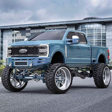 Lifted Ford Truck, Diesel Pickup Trucks, Big Ford Trucks, Country Trucks, Custom Lifted Trucks, Trucks Lifted Diesel, Future Trucks, Dream Trucks, Lifted Ford