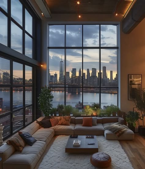 Apartamento New York, Appartement New York, Nyc Penthouse, Spring Interiors, Ig Reels, Modern Minimalist Living Room, Luxury Penthouse, Glam Living Room, Dream Apartment Decor