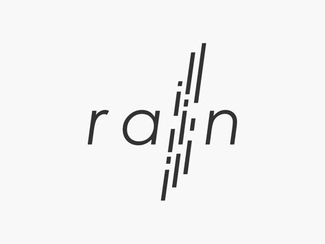 Rain Typography, Rain Logo, Rain Words, Tears In The Rain, Word As Image, Logo Motion, Logo Moodboard, Motion Logo, Storm Photography