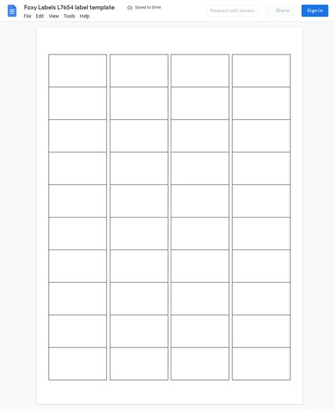 Mini Multipurpose Labels. To use Avery l7654 template visit FoxyLabels.com website or install the add-on in Google Docs / Sheets Free Label Templates, Clear Labels, Free Label, Adhesive Paper, Google Sheets, Label Templates, Google Docs, Address Labels, Crystal Clear