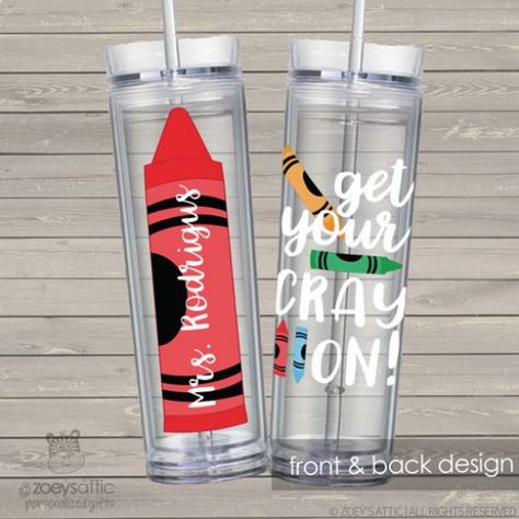 Teacher gift get your crayon tall skinny clear acrylic tumbler #diygifts #diy #gifts #cricut Teacher Appreciation Ideas, Creative Diy Gifts, Appreciation Ideas, Acrylic Tumbler, Teachers Gifts, Diy Teacher Gifts, Personalized Gift Ideas, Teacher Gift Ideas, Acrylic Tumblers