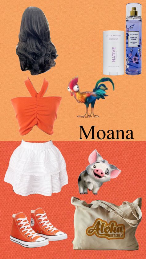 Moana Teen Costume, Modern Moana Outfit, Moana Modern Outfit, Moana Outfit For Women, Moana Aesthetic Outfit, Modern Day Disney Princesses Outfits, Moana Outfit Ideas, Moana Inspired Outfits, Moana Clothes