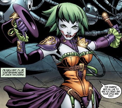 Duela Dent! Steampunk Joker, Duela Dent, Female Joker, Fox Kids, Teen Titan, Joker Is, Dc Comics Characters, Comics Girl, Oh My God