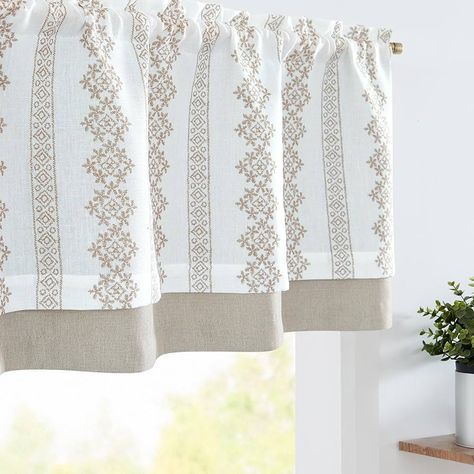 Amazon.com: jinchan Linen Valance Curtain 18 Inch Length Medallion Damask Embroidered Kitchen Valance for Windows Double Layer Blackout Valance for Living Room Farmhouse Rustic Valance Rod Pocket 1 Panel Green : Home & Kitchen Boho Window Treatments, Rustic Valances, Boho Valances, Linen Valance, Farmhouse Valance, Valances For Living Room, Linen Valances, Curtain For Living Room, Valance Window Treatments