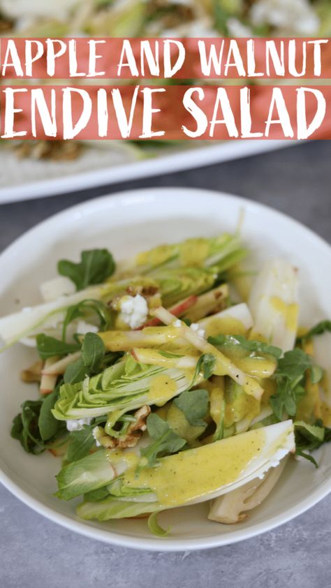 Belgian Endive Recipes Salad, Belgian Endive Salad, Endive Salad Recipes, Coleslaw Recipes, Amazing Salads, Endive Recipes, Belgian Endive, Endive Salad, Champagne Vinaigrette