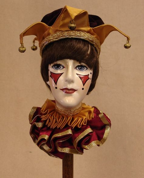 Jester Jester Face Paint, Vintage Jester, Medieval Jester, Evil Jester, Jester Outfit, Jester Costume, Painted Skull, Clown Hat, Pierrot Clown