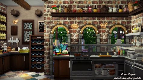 Sims 4 Pizzeria, Sims Inspiration, Sunny Morning, Sims 4 Build, Liquor Cabinet, Sims 4, Sunnies, The Incredibles, Building