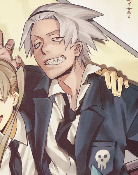 Soul Eater Evans X Maka, Soul Eater Evans Fanart, Soul Evans Fanart, Medusa Gorgon Soul Eater, Soul Fanart, Soul Eater Fanart, Soul Evans, Soul Eater Evans, Kentaro Sakaguchi