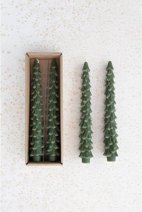 About this item
Unscented tree shaped taper candles in box
Evergreen color; Set of 2
Perfect for celebrating Christmas and the holidays
100% Paraffin Wax; Approximate burn time 10 hours
2 in L x 2 in W x 10 in H Tall Christmas Trees, Picture Frame Hangers, Christmas Tree Candles, Green Candle, Candle Tree, Creative Co Op, Clay Design, Tree Shapes, Candle Shapes