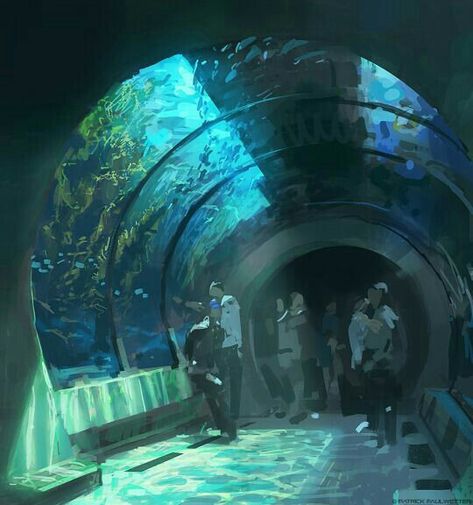 Underwater City, Ap Art, 판타지 아트, Environment Concept Art, Environmental Art, Fantasy Landscape, Pretty Art, 그림 그리기, Animation Art