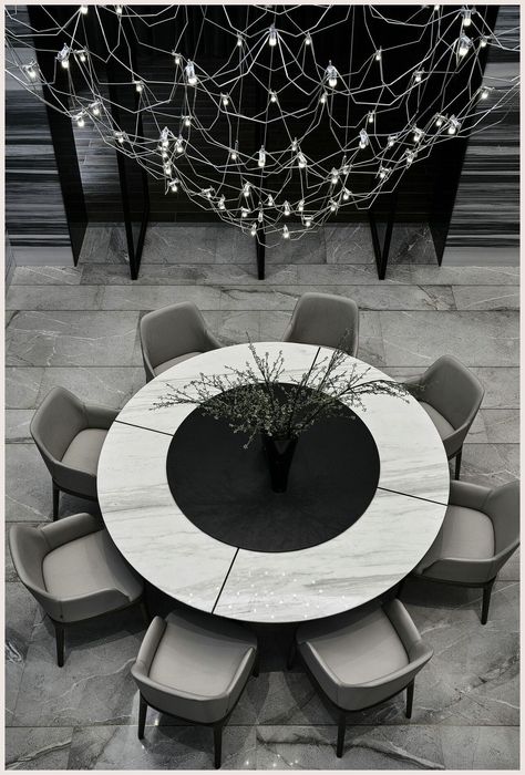 Dining Marble Table, Marble Dinner Table, Marble Table Dining, Table Tricks, Circular Kitchen Table, Dinner Table Ideas, Round Dinning Table, Circle Dining Table, Dining Room Suites