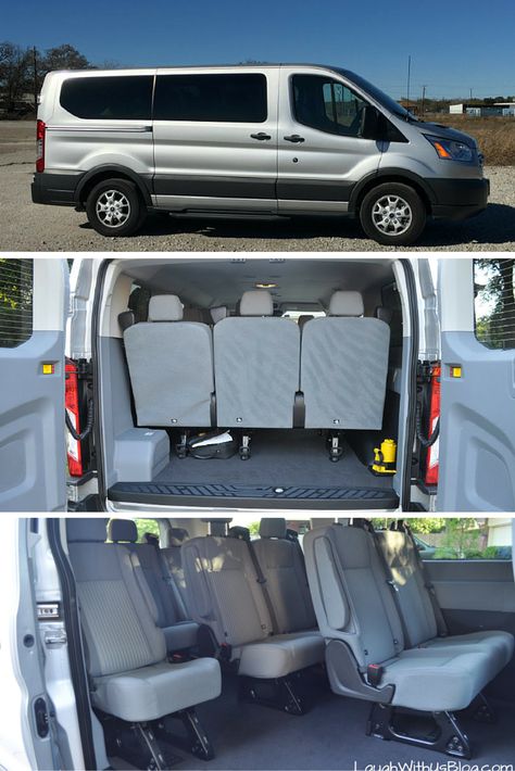 2016 Ford Transit Van Review--We've been driving our van over six months. What we think and what features we love.  Big family? This is a GREAT option! Big Family Car, 12 Passenger Van, 15 Passenger Van, Van Organization, Good Image, Transit Van, Family Cars, Big Families, Mommy Things