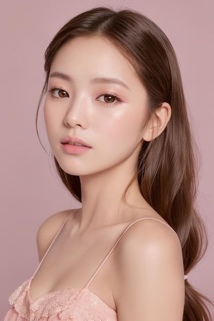 Asian Portrait, Asian Faces, Soft Makeup Looks, Painting Reference, Artist Tips, Bridesmaid Inspiration, Makeup Artist Tips, Ballet Core, White Sundress