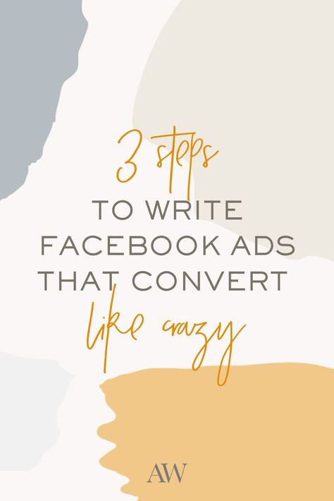 Stuck writing Facebook Ads? Click here to learn 3 steps to write Facebook Ads that stop the scroll and convert like crazy! Facebook Ads Inspiration, Ashlyn Writes, Facebook Advertising Tips, Facebook Ads Campaign, Facebook Ads Examples, Facebook Ads Design, Facebook Strategy, Facebook Marketing Strategy, Ads Campaign